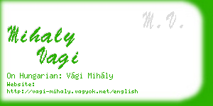 mihaly vagi business card