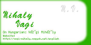 mihaly vagi business card